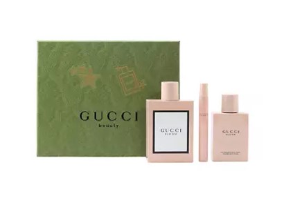 Gucci Bloom 3-Piece Gift Set for Women – 3.3 oz EDP, 3.3 oz Body Lotion, 0.33 oz EDP 