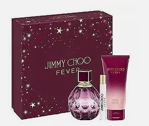 Jimmy Choo Fever 3-Piece Gift Set for Women – 3.3 oz EDP Spray, 0.25 oz EDP Spray, 3.3 oz Body Lotion 