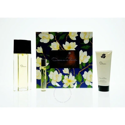 Oscar de la Renta 3-Piece Gift Set for Women – 3.4 oz EDT Spray, 3.4 oz Body Lotion, 0.5 oz EDT Spray 