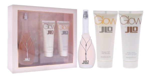 Jennifer Lopez Glow - 3 Piece Gift Set 3.4 Oz EDT Spray, 2.5 Oz Shower Gel, 2.5 Oz Body Lotion