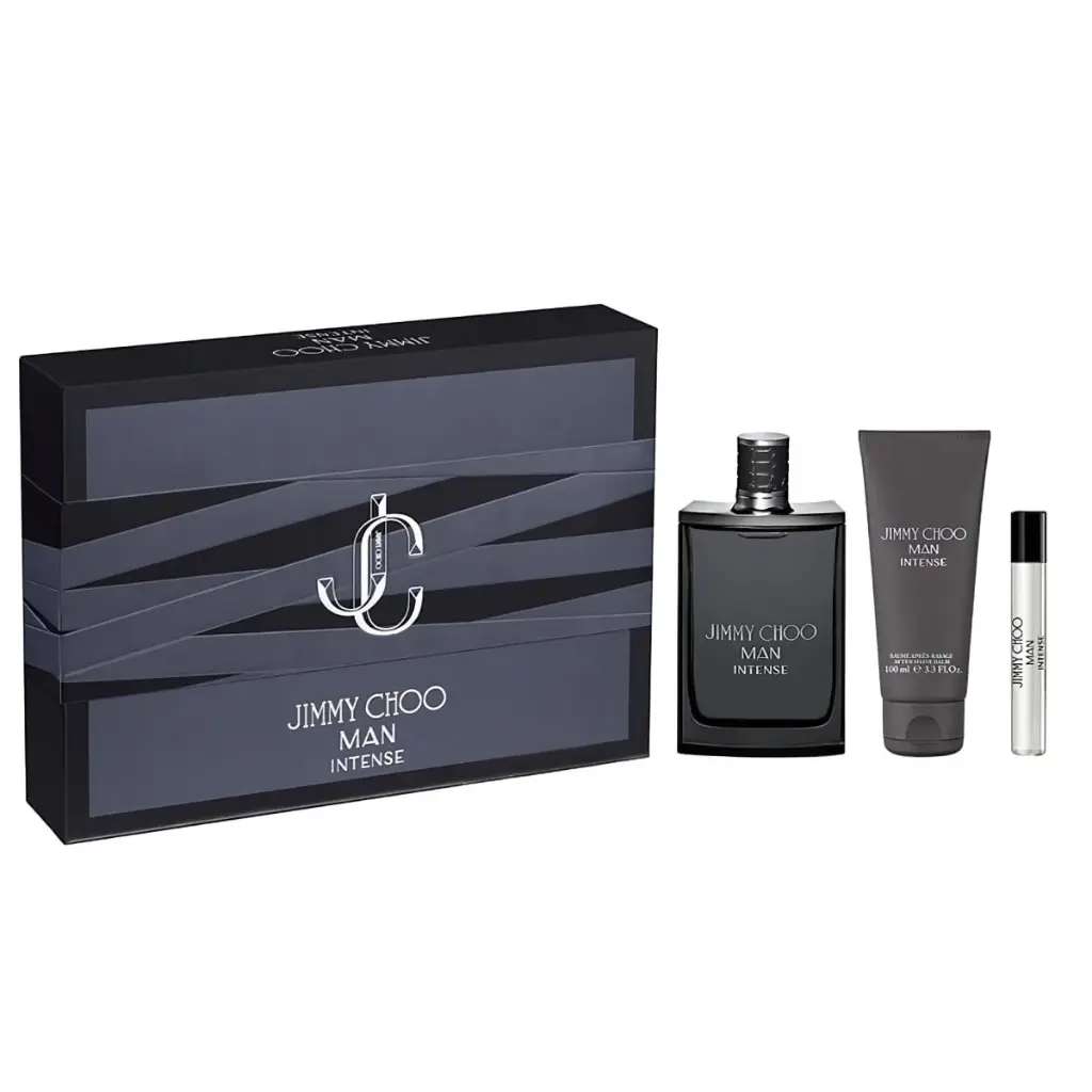 Jimmy Choo Man Intense 3-Piece Set: 3.3 oz EDT, Mini EDT, and 3.3 oz Shower Gel