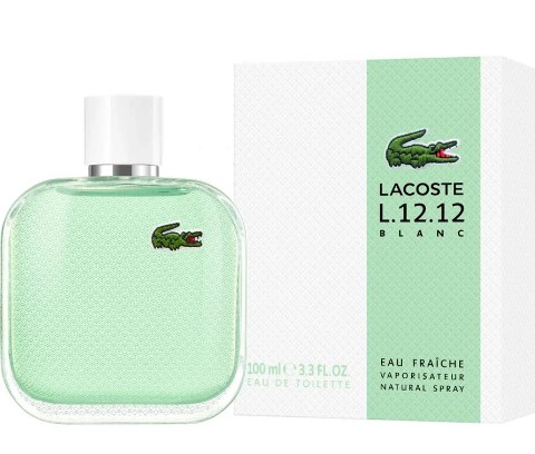 Lacoste L.12.12 Blanc EAU fraiche Men's EDT Spray 3.3 Oz