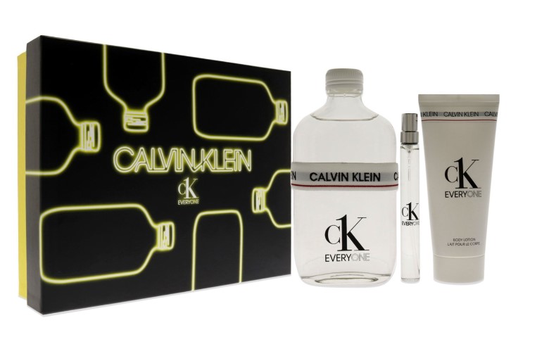 Calvin Klein CK Everyone Unisex Fragrance Gift Set: 6.7 oz EDT Spray, 6.7 oz Body Wash, and 0.33 oz EDT Travel Spray