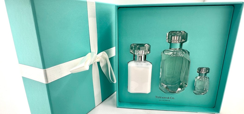 Tiffany & Co. Women's 3-Piece Set | 2.5 oz EDP, 0.16 oz EDP Travel Spray, 3.4 oz Body Lotion