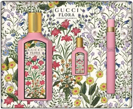 Gucci Flora Gorgeous GARDENIA Women 3-Piece Set | 3.4 oz EDP Spray, 10 ml  Spray, 5 ml Spray