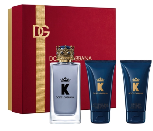 Dolce & Gabbana King | Men’s 3-Piece Set | 3.3 oz EDT Spray, 1.7 oz After Shave Balm, 1.7 oz Shower Gel