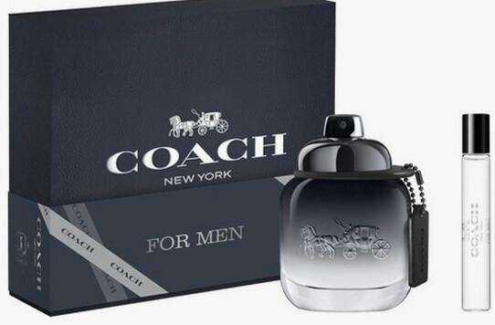 Coach Men Edt 2 Oz Spray + Edt 0.25 Oz Set