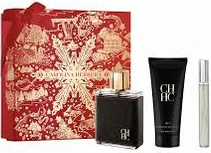 Carolina Herrera CH Man edt 3.4 Oz+edt 0.34 Oz+3.4 Oz After Shave Men Set