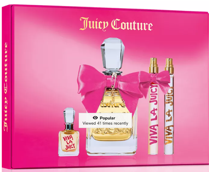 Juicy Viva La Juicy edp 3.4 Oz+.34 Oz mini+.34 Oz Juicy Gold mini Women 4 pcs Set