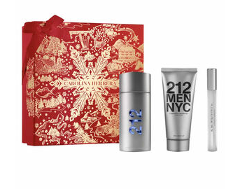 Carolina Herrera 212 edt 3.4 Oz+0.34 Oz +After Shave 3.4 Oz Men Set