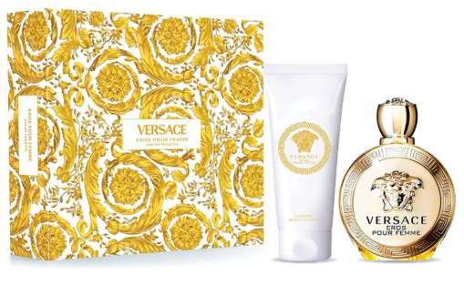 Versace Eros Pour Femme Women's 2-Piece Set | 3.4 oz EDT, 5 oz Body Lotion