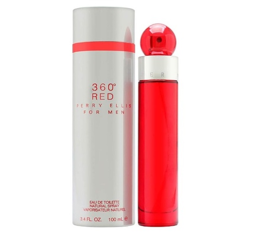 Perry Ellis 360 Red For Men EDT Spray 3.4 Oz  