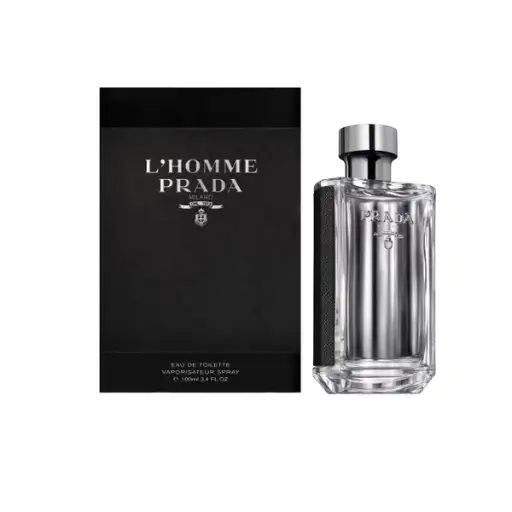 Prada L'Homme Men's EDT Spray 3.4 Oz  