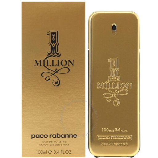 Paco Rabanne One Million Men's EDT Spray 3.4 Oz 