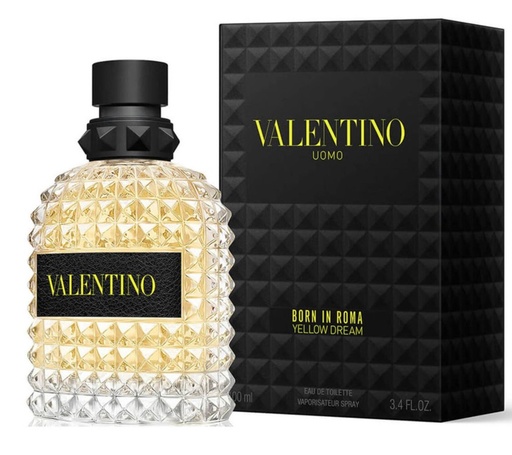 Valentino Uomo Born In Roma Yellow Dream Men's EDP Spray 3.4 Oz