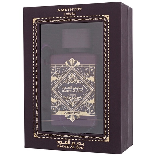 Lattafa Bade'e Al Oud Amethyst Unisex EDP Spray 3.38 Oz 