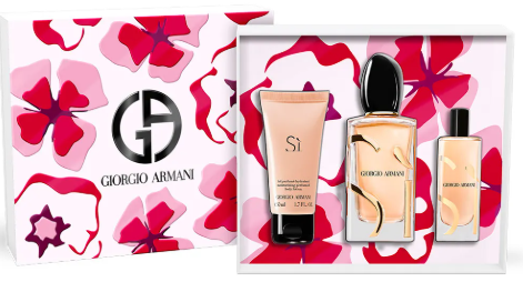 Giorgio Armani Si for Women – 3-Piece Gift Set: 3.4 oz EDP Spray, 2.5 oz Body Lotion, 2.5 oz Shower Gel 