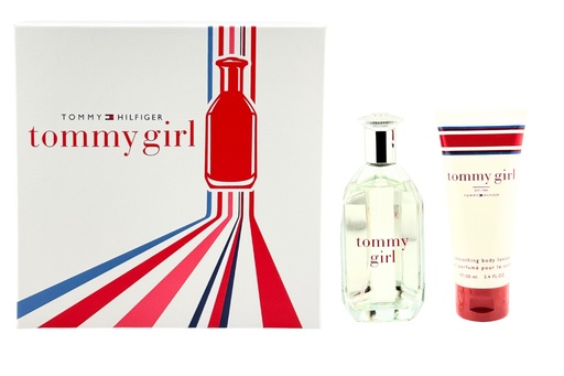 Tommy Girl 2-Piece Gift Set for Women – 3.4 oz EDT Spray, 3.4 oz Body Lotion 