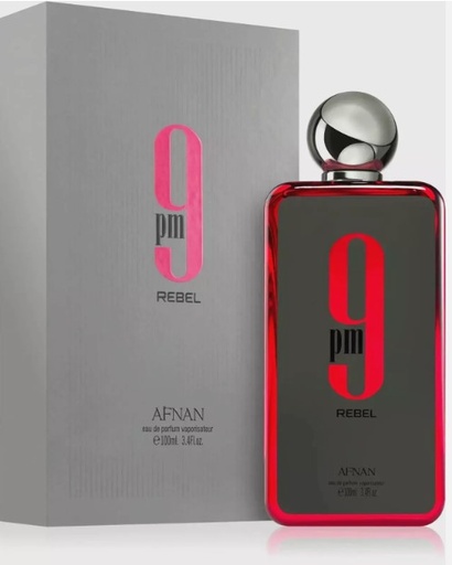 Afnan 9 PM Rebel Unisex EDP Spray 3.4 Oz