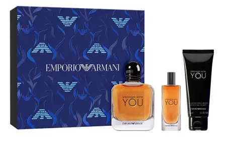 Giorgio Armani Men's Emporio Armani Stronger With You 3-Piece Gift Set: 3.3 oz EDT, 2.5 oz Shower Gel, 0.5 oz Travel Spray 