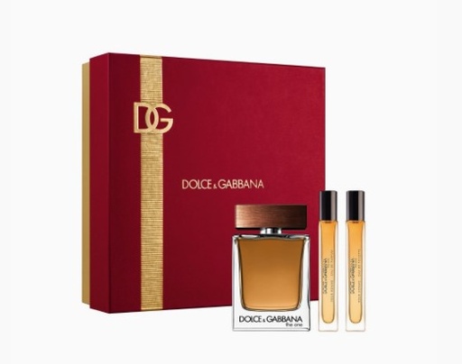 Dolce & Gabbana The One Gift Set for Men 3 Pieces: 3.4 OZ EDT + 0.34 OZ EDP + 0.34 OZ EDT