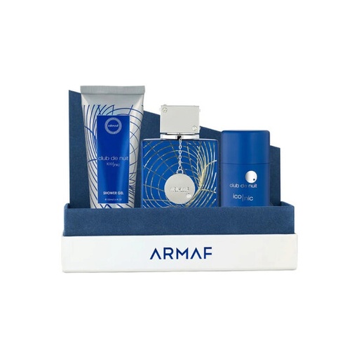 Armaf Club de Nuit Blue Iconic Men's 3-Piece Gift Set | 3.6 oz EDP, 3.4 oz Shower Gel, 1.7 oz Deodorant