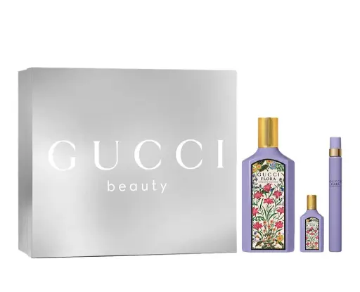 Gucci Flora Gorgeous MAGNOLIA Women 3-Piece Set | 3.4 oz EDP Spray, 10 ml Spray, 5 ml Spray