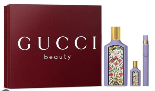 Gucci Flora Gorgeous MAGNOLIA Women 3-Piece Set | 3.4 oz EDP Spray, 10 ml Spray, 5 ml Spray