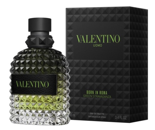 Valentino Uomo Born in Roma Green Stravaganza Men's EDT Spray 3.4 Oz (TESTER)