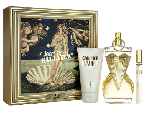 Jean Paul Gaultier Divine Edp 3.4 Oz + Edp 0.34 Oz + Body Lotion 2.5 Oz Set Women