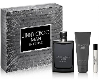 Jimmy Choo Man Intense 3-Piece Gift Set: 3.3oz EDT Spray + 0.25oz EDT Spray + 3.3oz All-Over Shower Gel