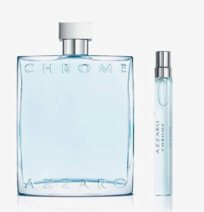 Azzaro Chrome edt 6.7 Oz + edt 0.33 Oz Men Set