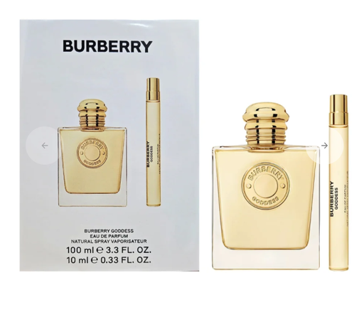 Burberry Goddess 2 Pcs Set Women EDP Spray 3.3 Oz+Edp 0.33 Oz