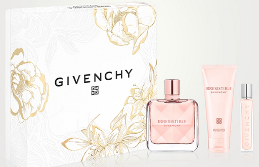 Givenchy Irresistible Women 3-Piece Gift Set | 2.7 oz EDP Spray, 0.42 oz Travel Spray, 2.5 oz Body Milk