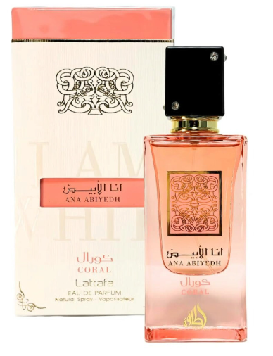 Lattafa Ana Abiyedh Coral EDP Spray 2.0 Oz