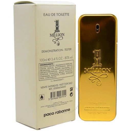 Paco Rabanne 1 Million Men's EDT 3.4 Oz Tester